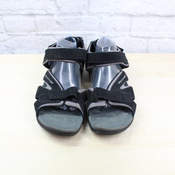 Ecco Women's Receptor Yucatan Black Suede Waterproof Hiking Sport Sandals 10.5 - Picture 5 of 9